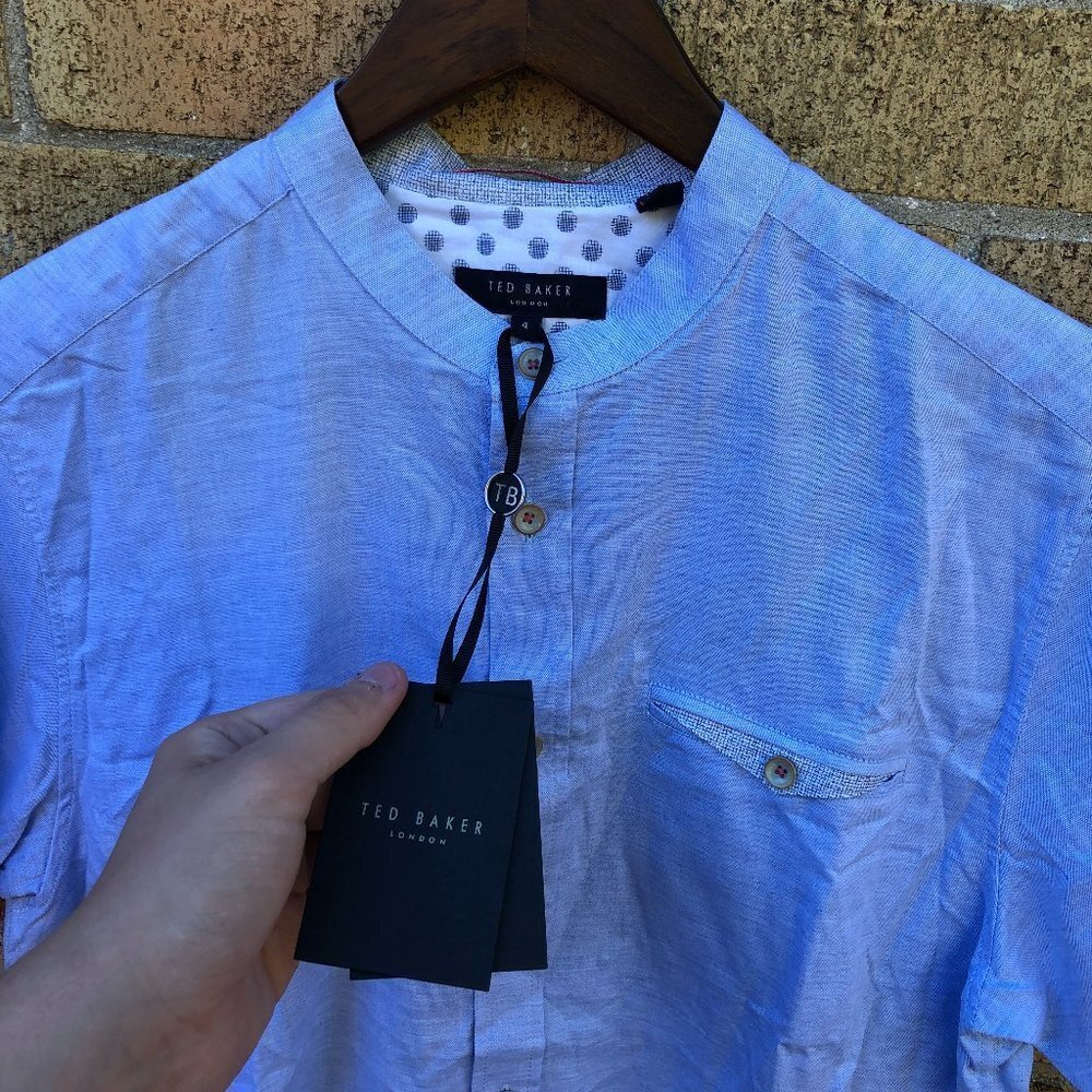 Ted Baker London Sky Blue Button-Down Shirt
